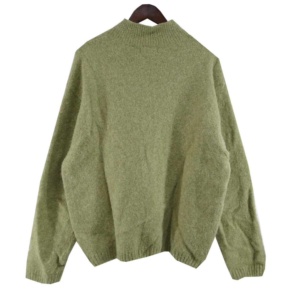 24AW Full Zip Brushed Merino Sweaterフルジップ ブラッシュド メリノ ウール ニット セーター