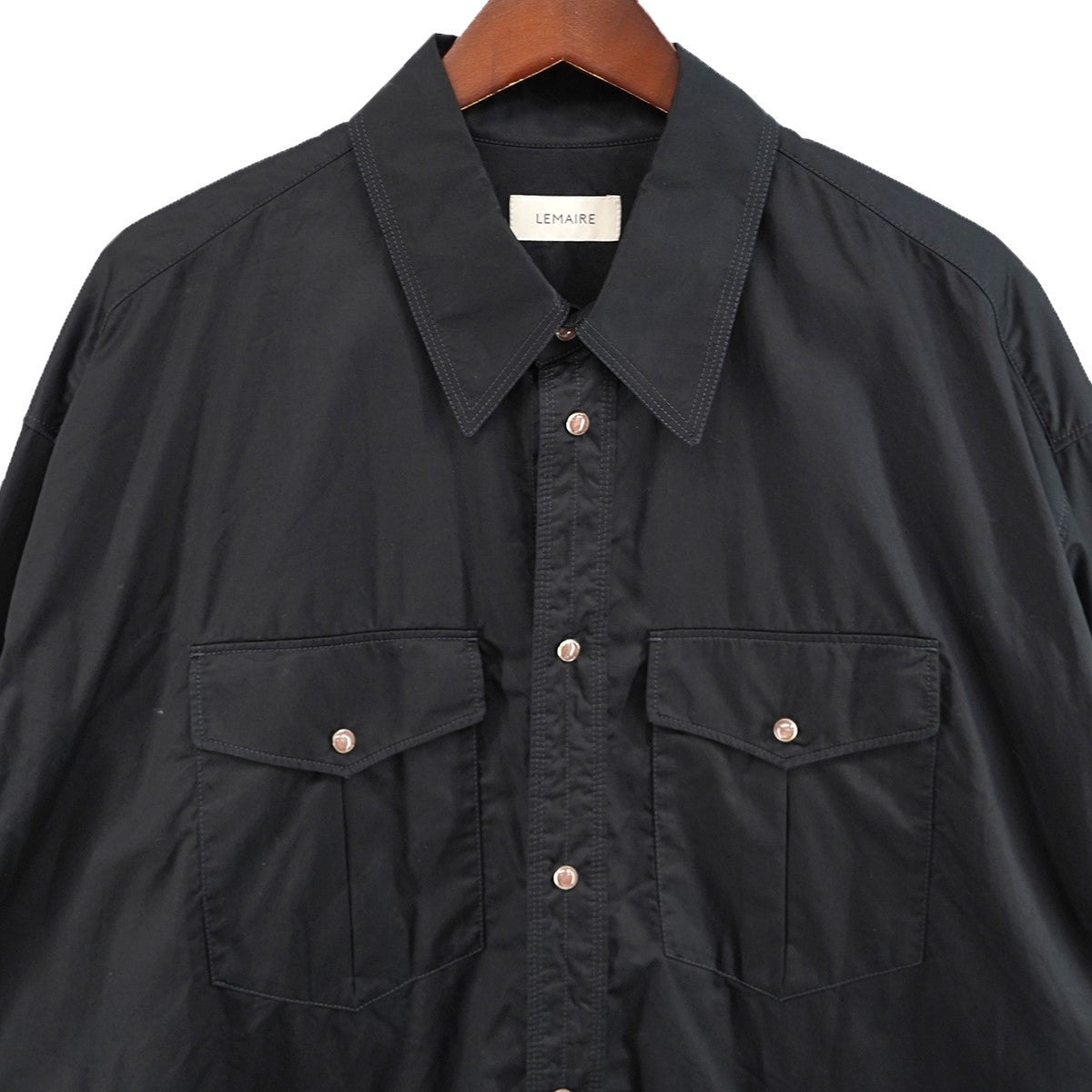 LEMAIRE 25SS Western Shirt ワイド ウエスタンシャツ 古着・中古-2枚目のアイテム画像