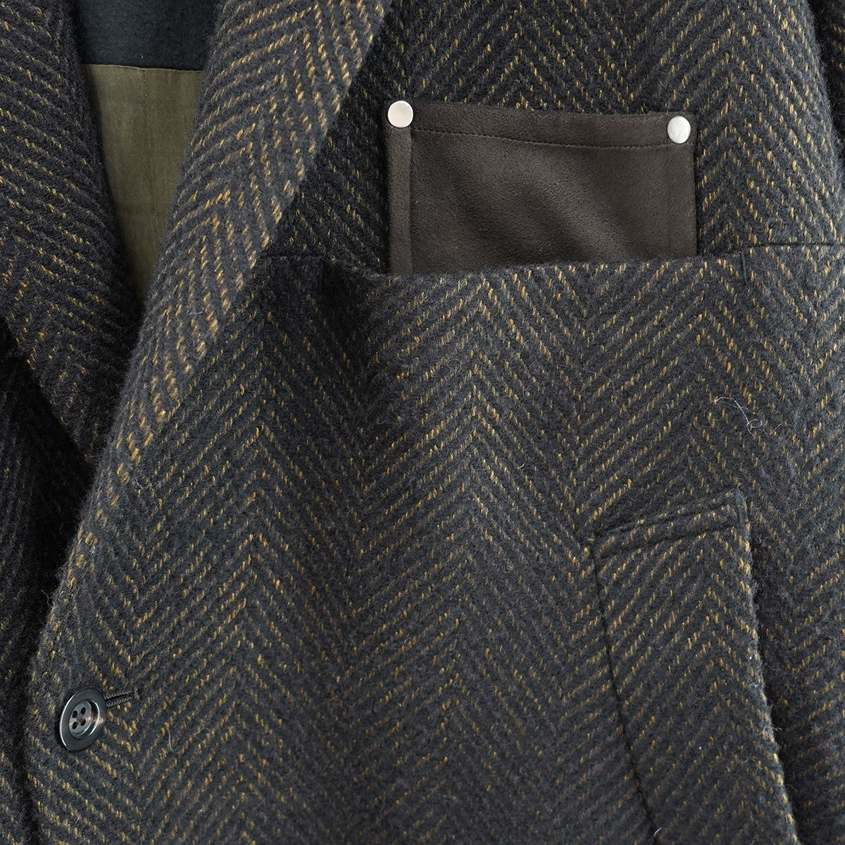 25AW SEMI-DOUBLE CHESTER COATセミダブル ヘリンボーン チェスターコート