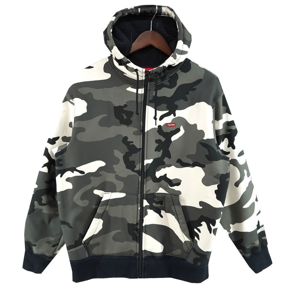 Supreme 20AW Windstopper Zip Up Hooded Sweatshirtウィンドストッパー 迷彩 Small Logo スモール ボックスロゴ パーカー 古着・中古-1枚目のアイテム画像