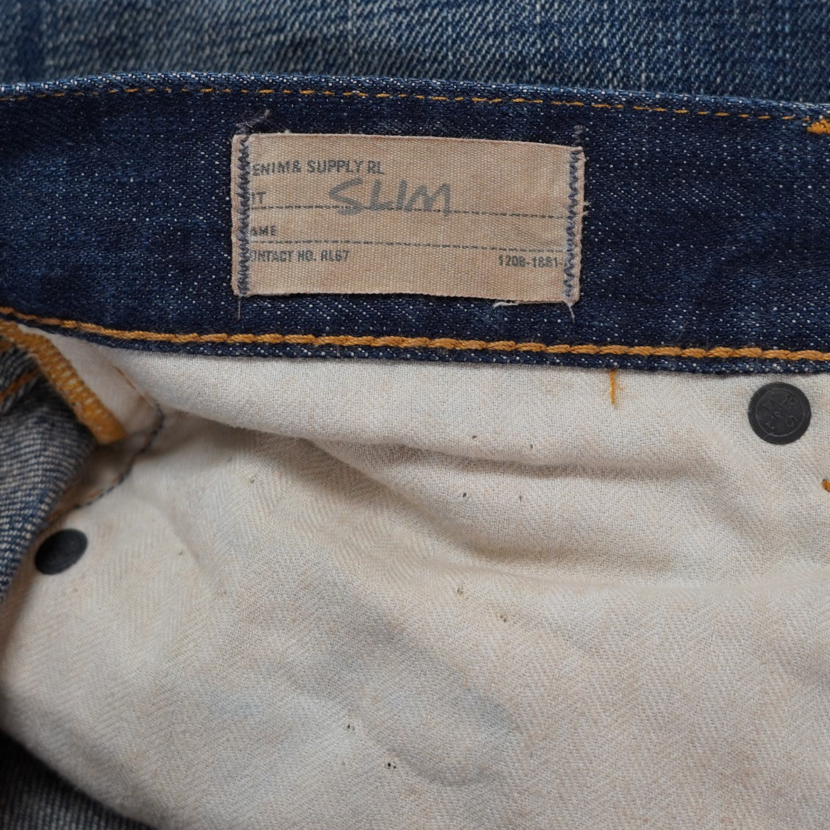 DENIM ＆ SUPPLY RALPH LAUREN SLIM スリムフィット バンダナ ペイズリー バック ポケット デニムパンツ 古着・中古-8枚目のアイテム画像