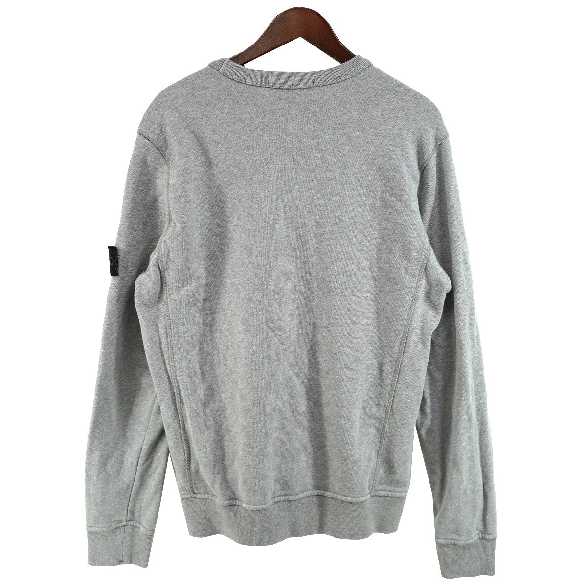 STONE ISLAND Garment Dyed Crewneck Sweatshirtロゴパッチ Vガゼット クルーネック スウェットシャツ トレーナー 古着・中古-3枚目のアイテム画像