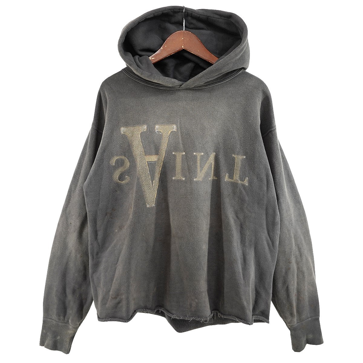 SAINT MICHAEL 25AW HOODIE ANARCHY ロゴ アナーキーVintage ヴィンテージ 切りっ放し加工 フーディ パーカー 古着・中古-1枚目のアイテム画像