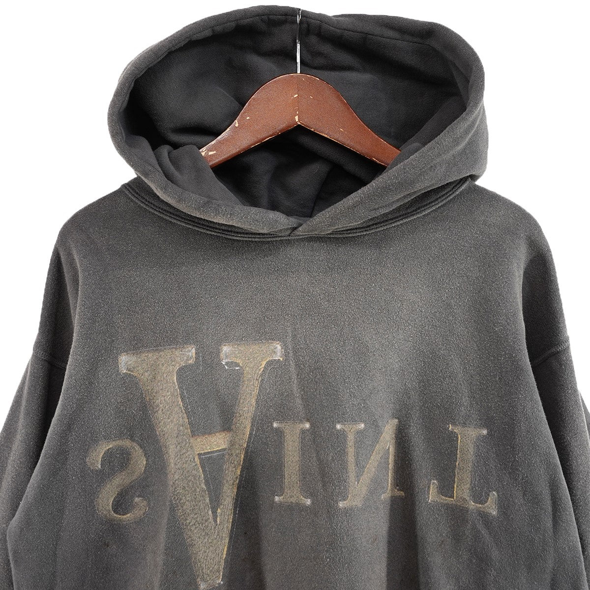 SAINT MICHAEL 25AW HOODIE ANARCHY ロゴ アナーキーVintage ヴィンテージ 切りっ放し加工 フーディ パーカー 古着・中古-4枚目のアイテム画像