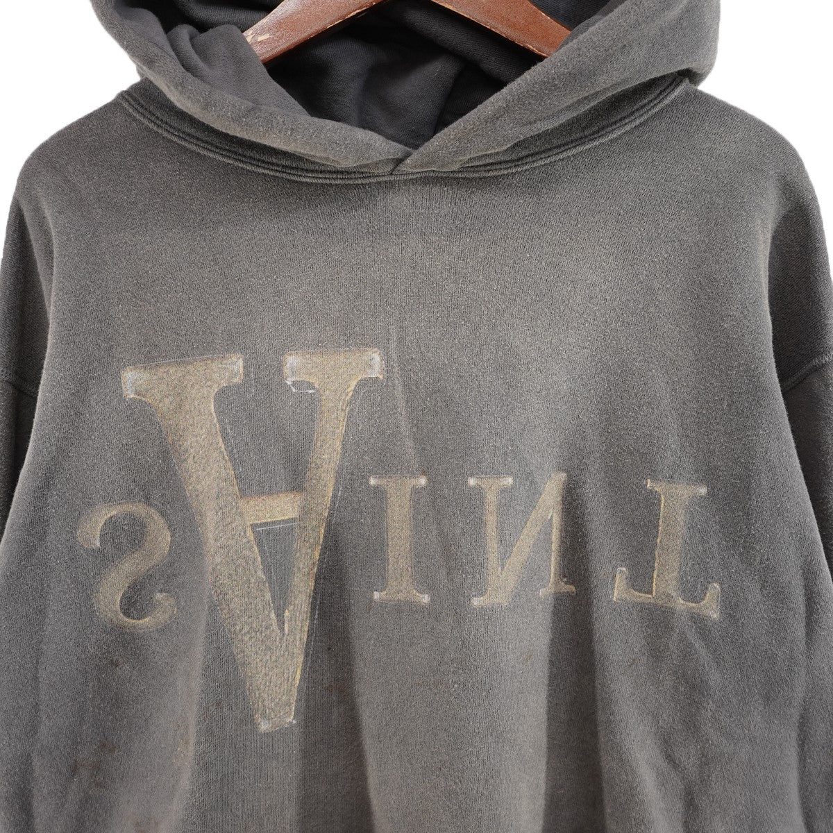 SAINT MICHAEL 25AW HOODIE ANARCHY ロゴ アナーキーVintage ヴィンテージ 切りっ放し加工 フーディ パーカー 古着・中古-5枚目のアイテム画像