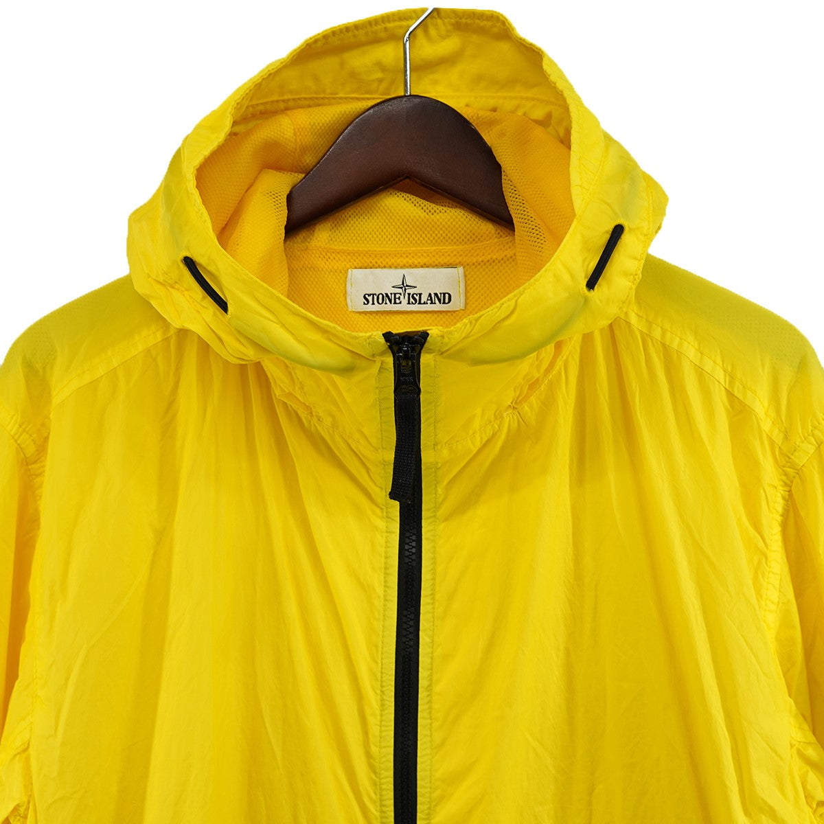 STONE ISLAND 23SS Garment Dyed Crinkle Reps NYロゴパッチ フーデッド ナイロン ジャケット 古着・中古-3枚目のアイテム画像