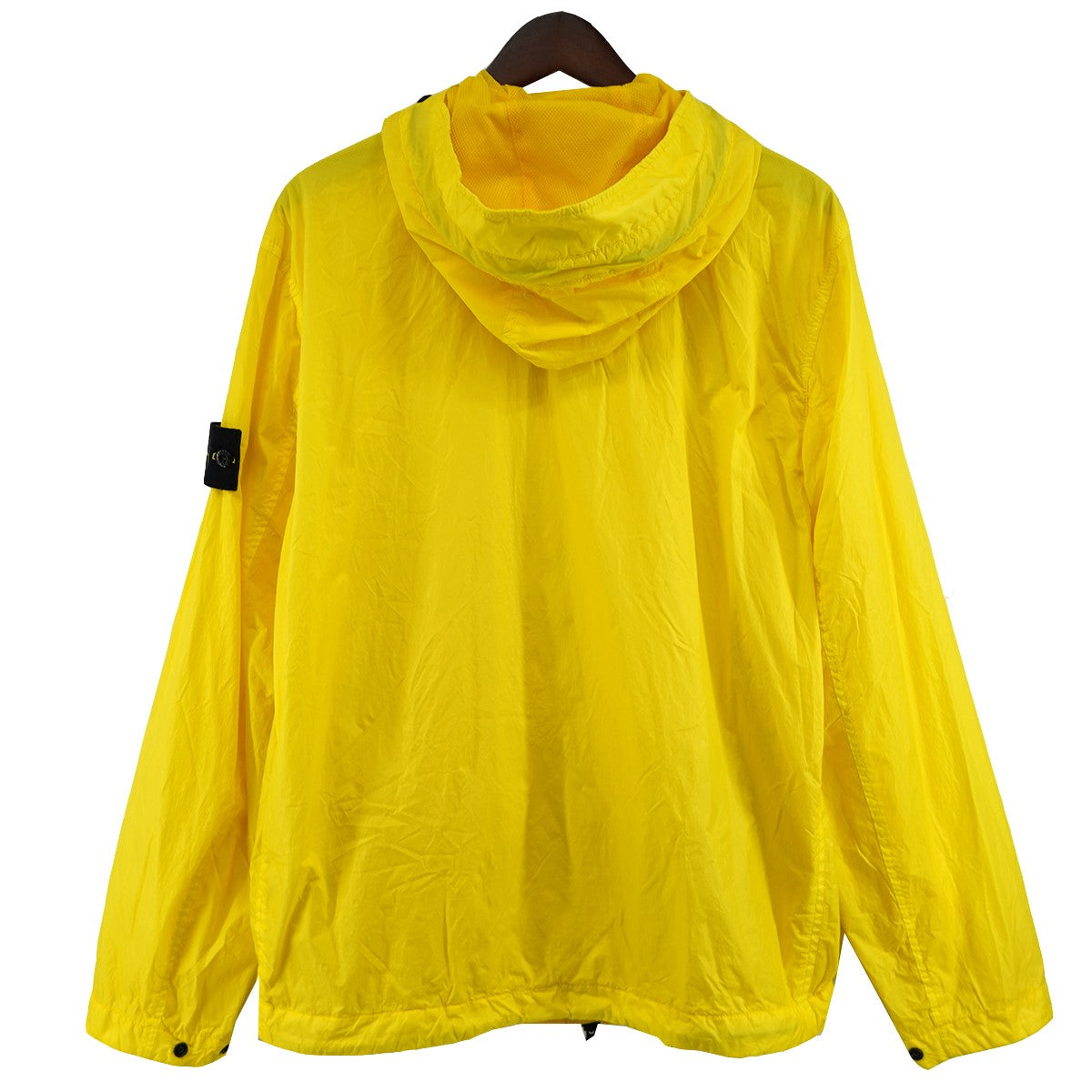 STONE ISLAND 23SS Garment Dyed Crinkle Reps NYロゴパッチ フーデッド ナイロン ジャケット 古着・中古-4枚目のアイテム画像