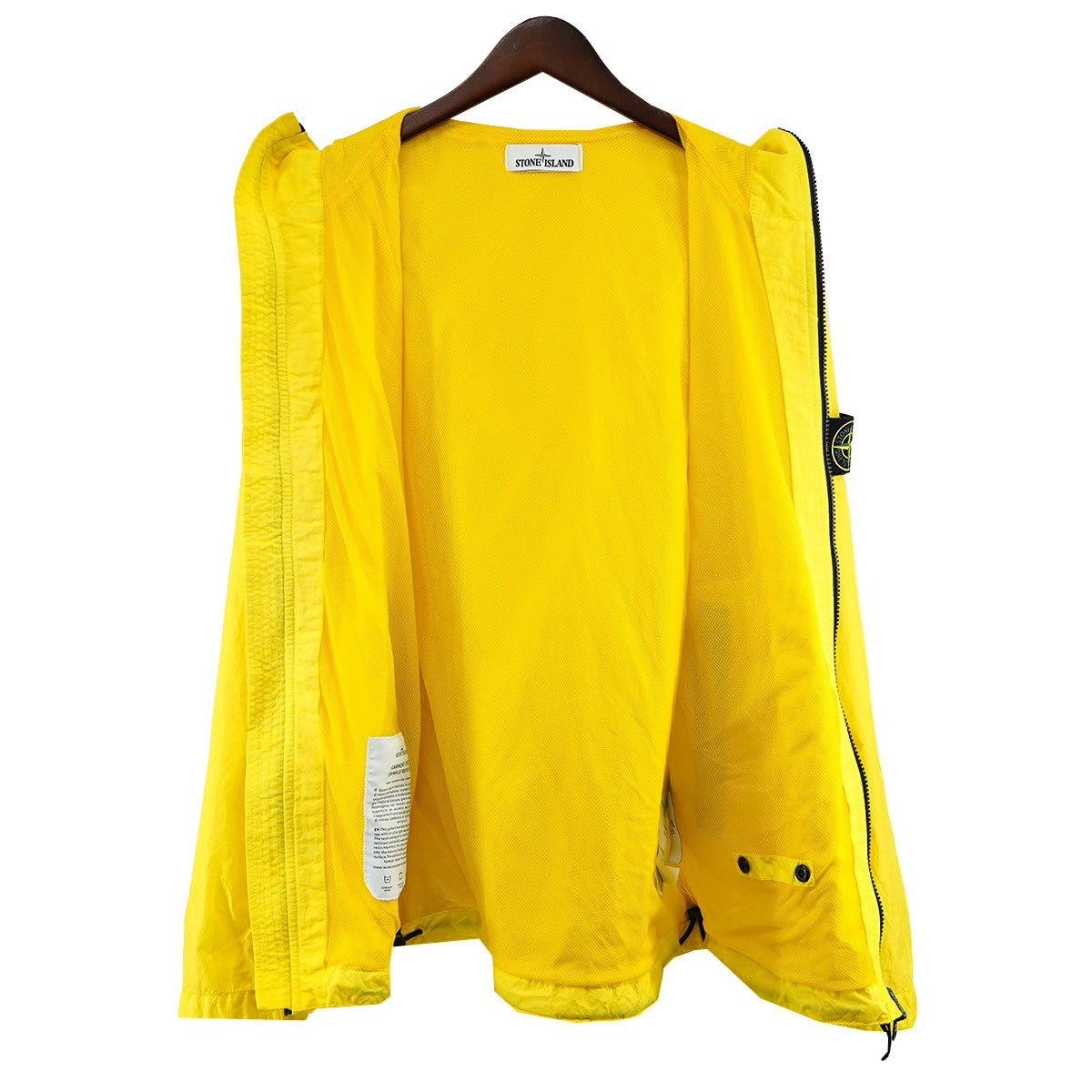 STONE ISLAND 23SS Garment Dyed Crinkle Reps NYロゴパッチ フーデッド ナイロン ジャケット 古着・中古-5枚目のアイテム画像