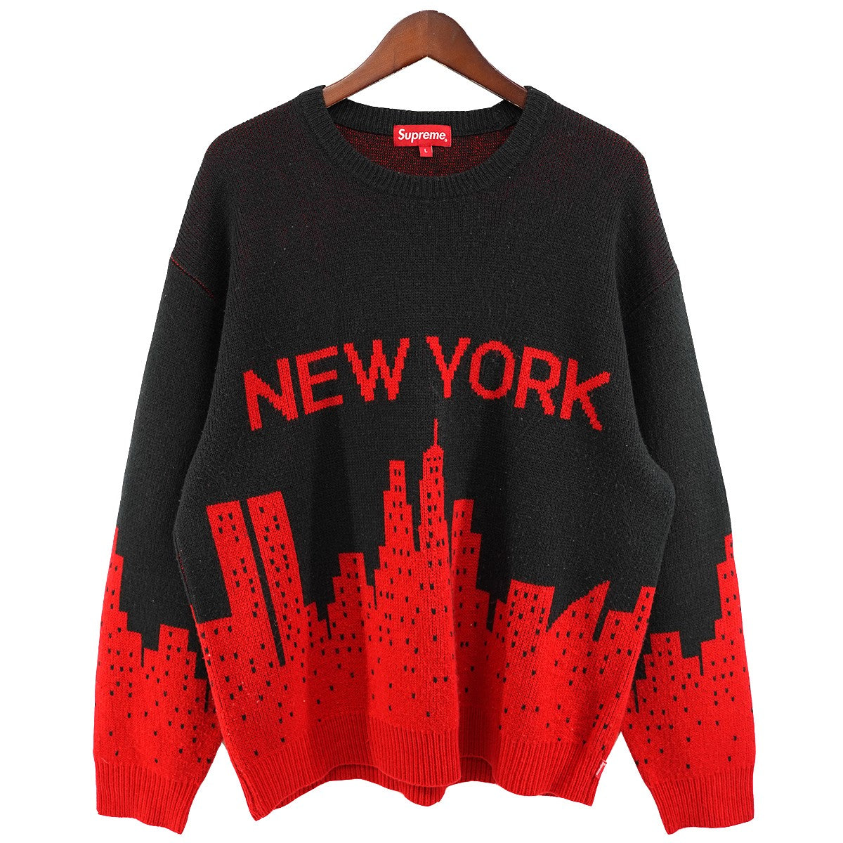 Supreme 20SS New York Sweater ロゴ ニューヨーク ニット セーター 古着・中古-1枚目のアイテム画像