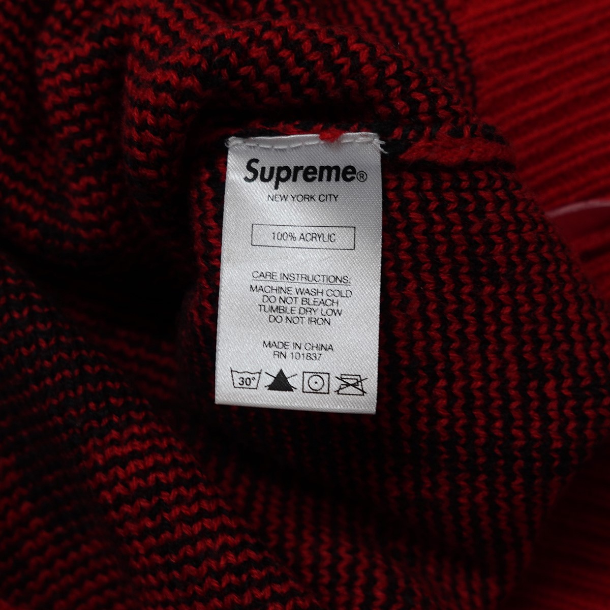Supreme 20SS New York Sweater ロゴ ニューヨーク ニット セーター 古着・中古-6枚目のアイテム画像