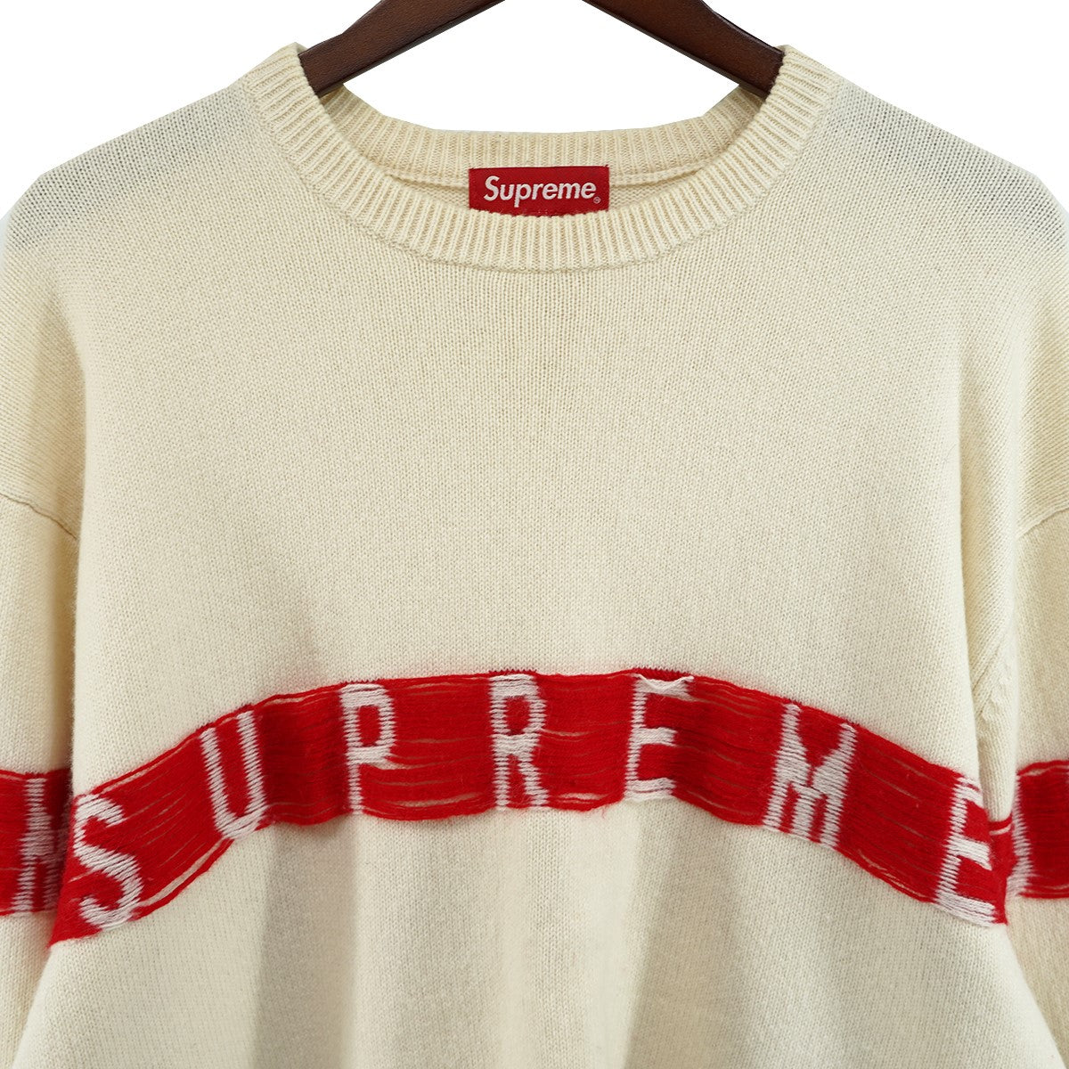 Supreme 21SS Inside Out Logo Sweaterインサイド アウト ロゴ ニット セーター 古着・中古-5枚目のアイテム画像