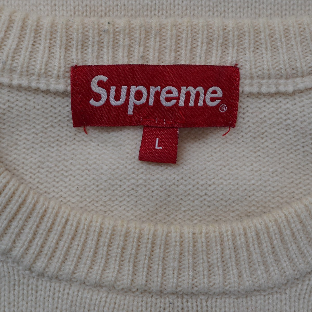 Supreme 21SS Inside Out Logo Sweaterインサイド アウト ロゴ ニット セーター 古着・中古-8枚目のアイテム画像