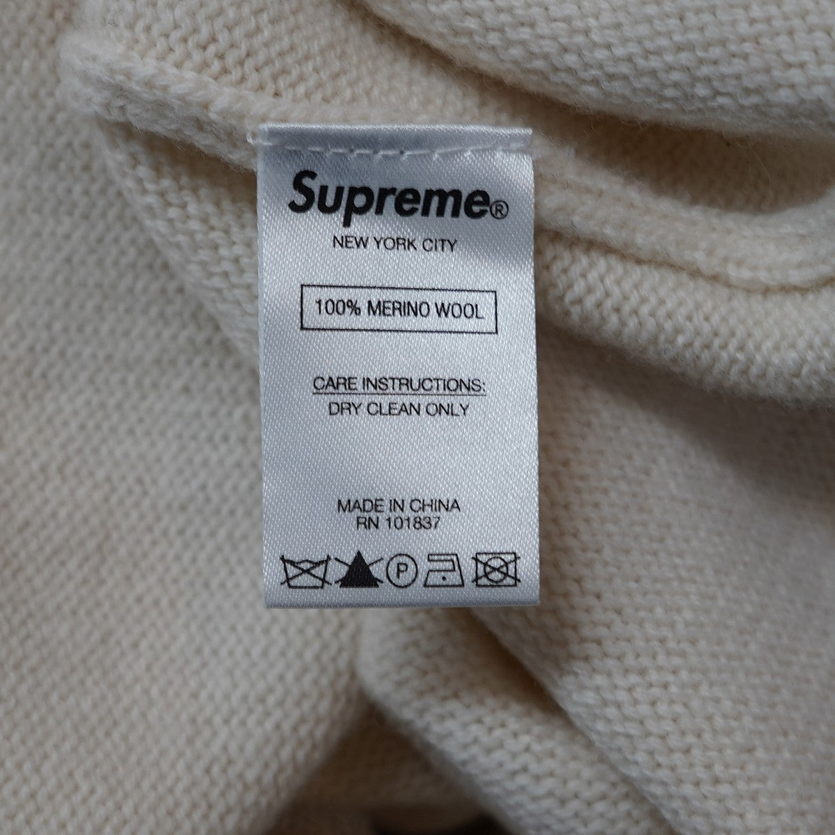 Supreme 21SS Inside Out Logo Sweaterインサイド アウト ロゴ ニット セーター 古着・中古-9枚目のアイテム画像