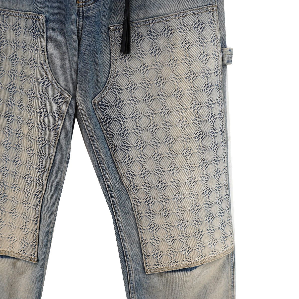 AMIRI 25SS DEBOSSED MA QUAD CARPENTER JEANSダブルニー デボス MA クアッド カーペンター ジーンズ デニム パンツ 古着・中古-2枚目のアイテム画像