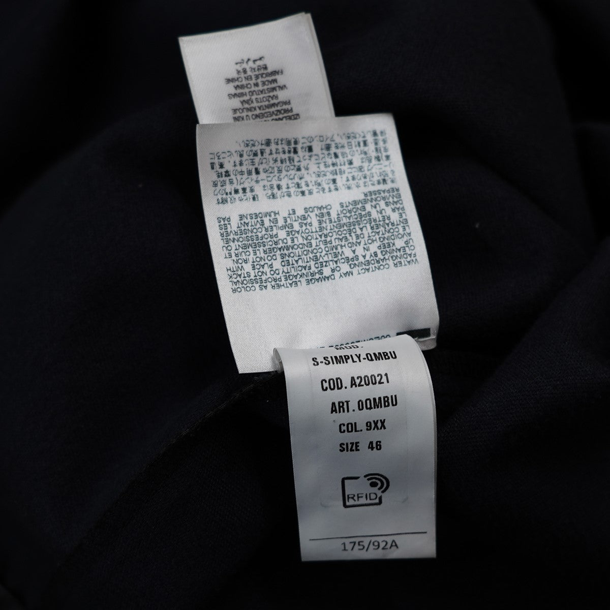 DIESEL by Glenn Martens 26SS S-SIMPLY-QMBU加工 Dロゴ フェイクレザー シャツ 古着・中古-7枚目のアイテム画像