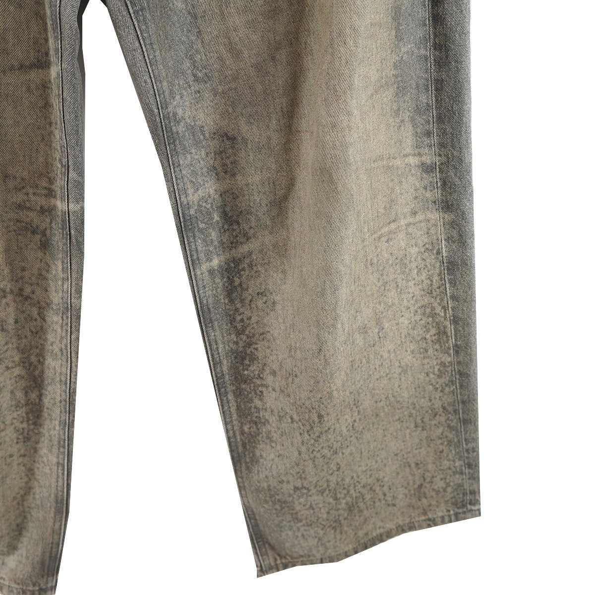 DIESEL by Glenn Martens 24AW コレクションアイテム 1997 D-ENIM-M-FSI2レーザー＆スプレーエフェクト 加工 ワイド バギー デニムパンツ 古着・中古-4枚目のアイテム画像