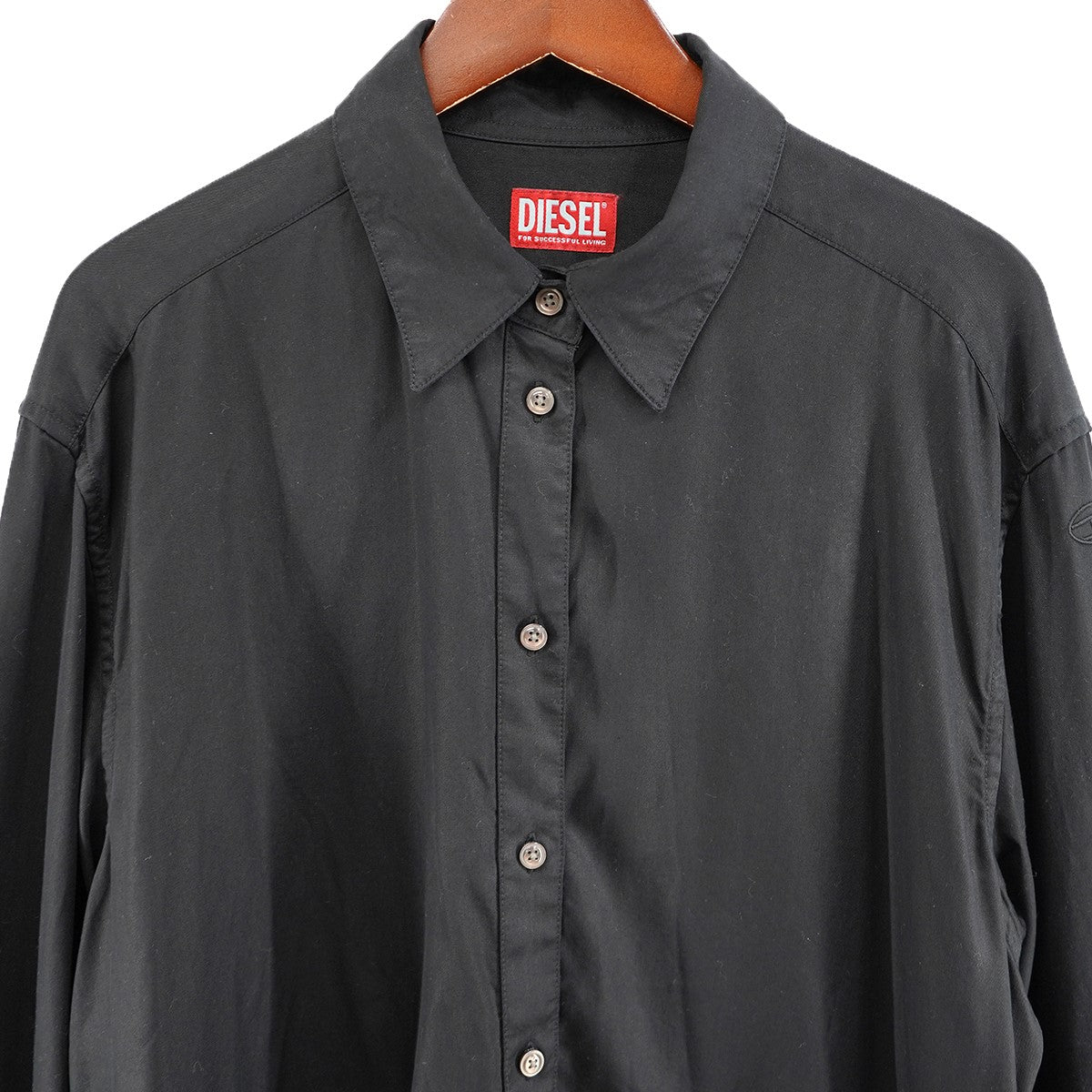 DIESEL by Glenn Martens 24SS S-SIMPLY-C-WNDロゴ リヨセル シャツ 古着・中古-3枚目のアイテム画像