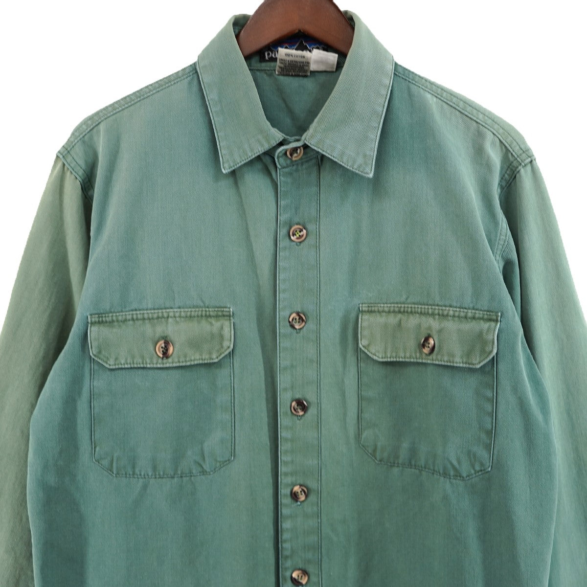 80s〜90s Vintage ヴィンテージ デカタグ Canvas Work Shirt ／ Field Shirtコットン キャンバス ワークシャツ