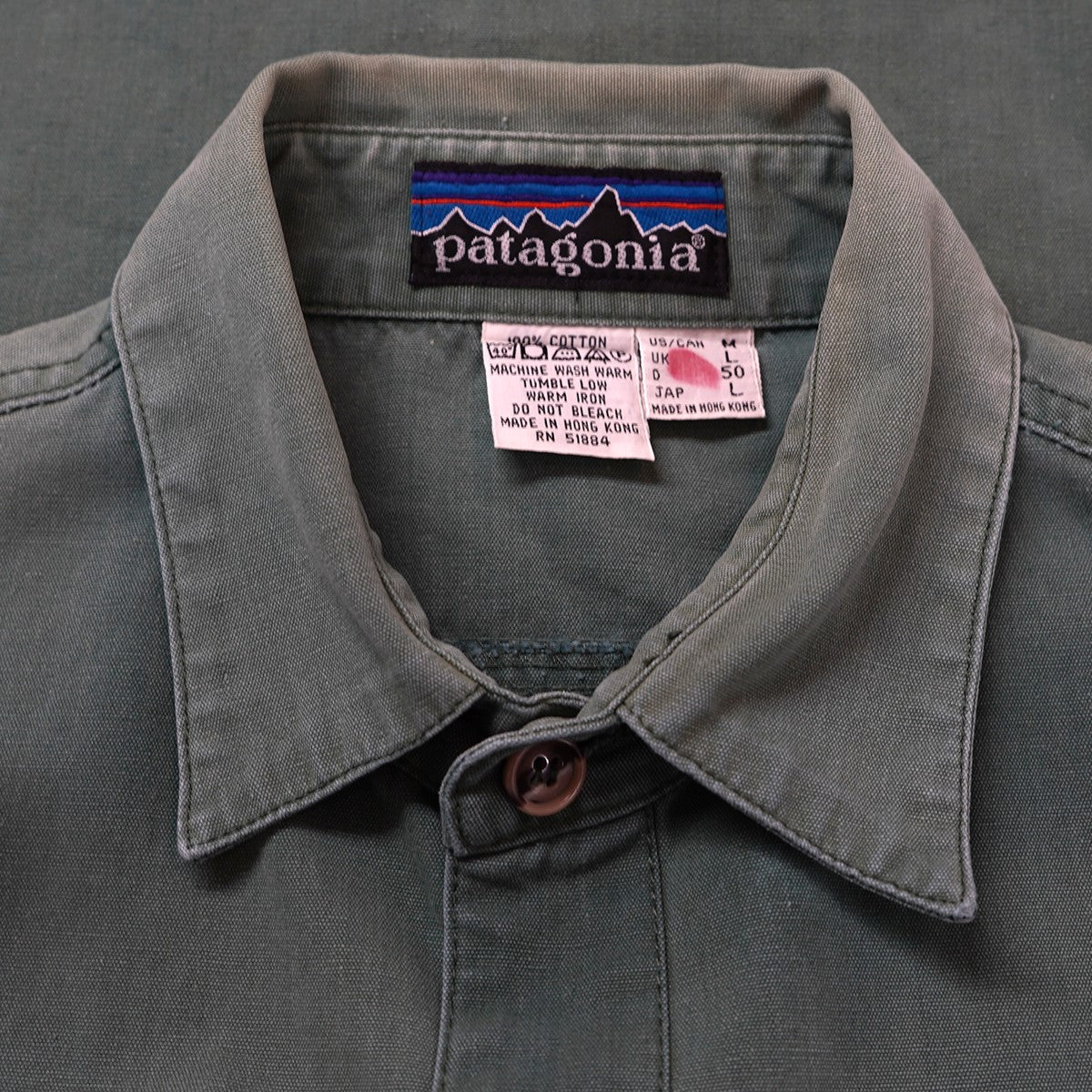 80s〜90s Vintage ヴィンテージ デカタグ Canvas Work Shirt ／ Field Shirtコットン キャンバス ワークシャツ