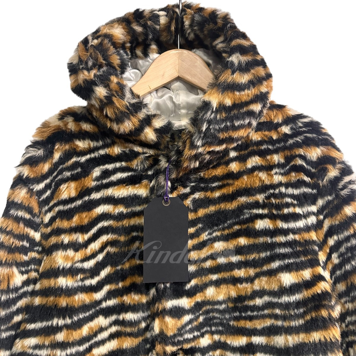 Needles(ニードルス) 19AW Hooded Coat-Acrylic Fur／Tiger フェイクファーコート