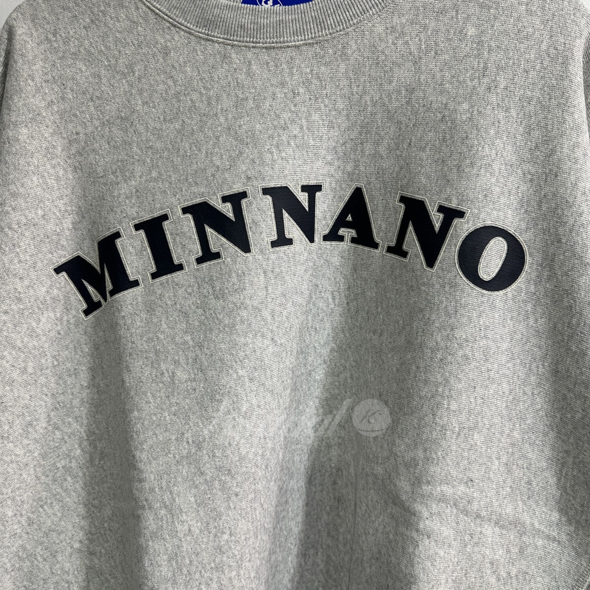 BEAMS×champion×MIN-NANO(ビームス×チャンピオン×ミンナノ) 別注 Arch Logo Crewneck Sweat スウェット  【SAMPLE品】