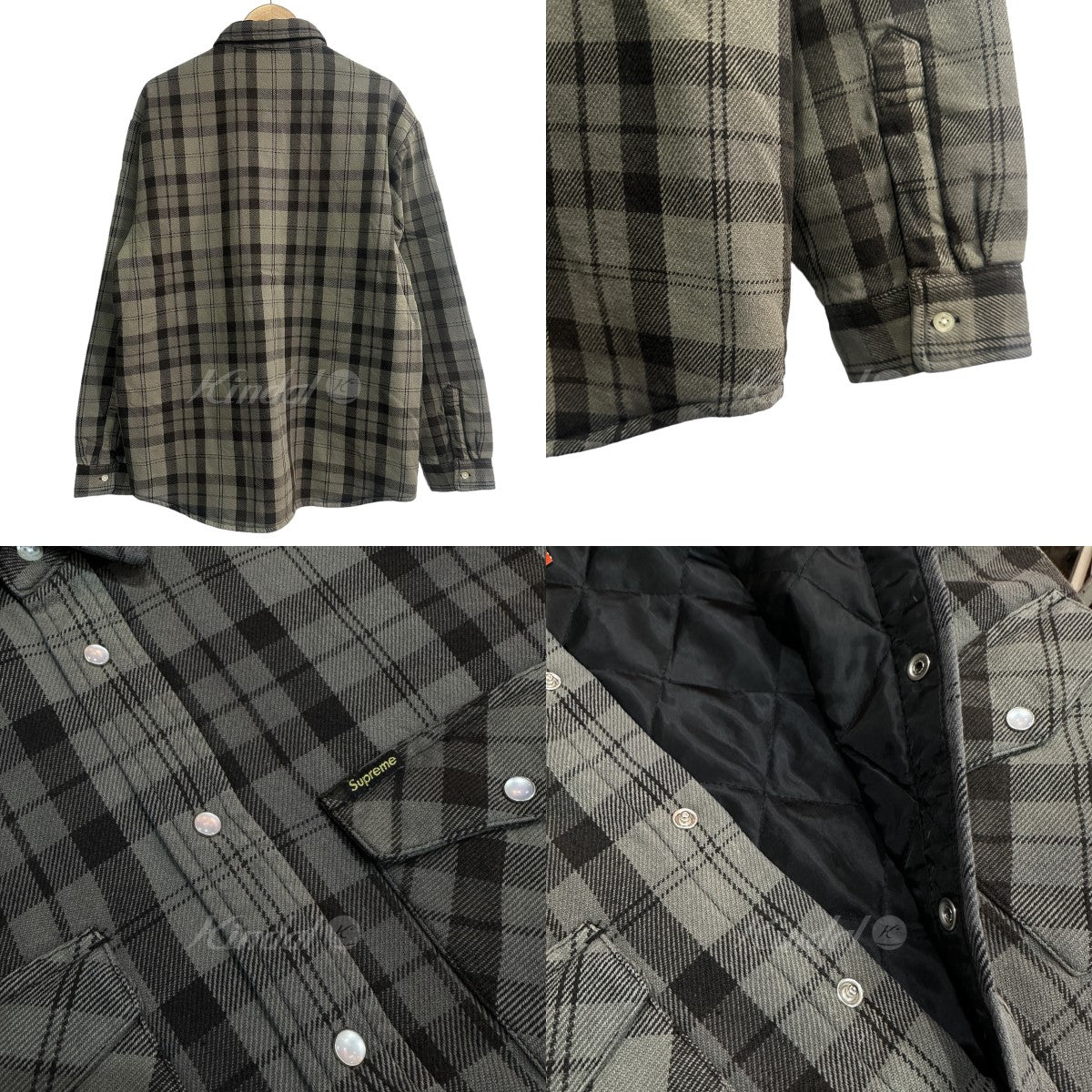 SUPREME(シュプリーム) 24SS Quilted Flannel Snap Shirt シャツジャケット