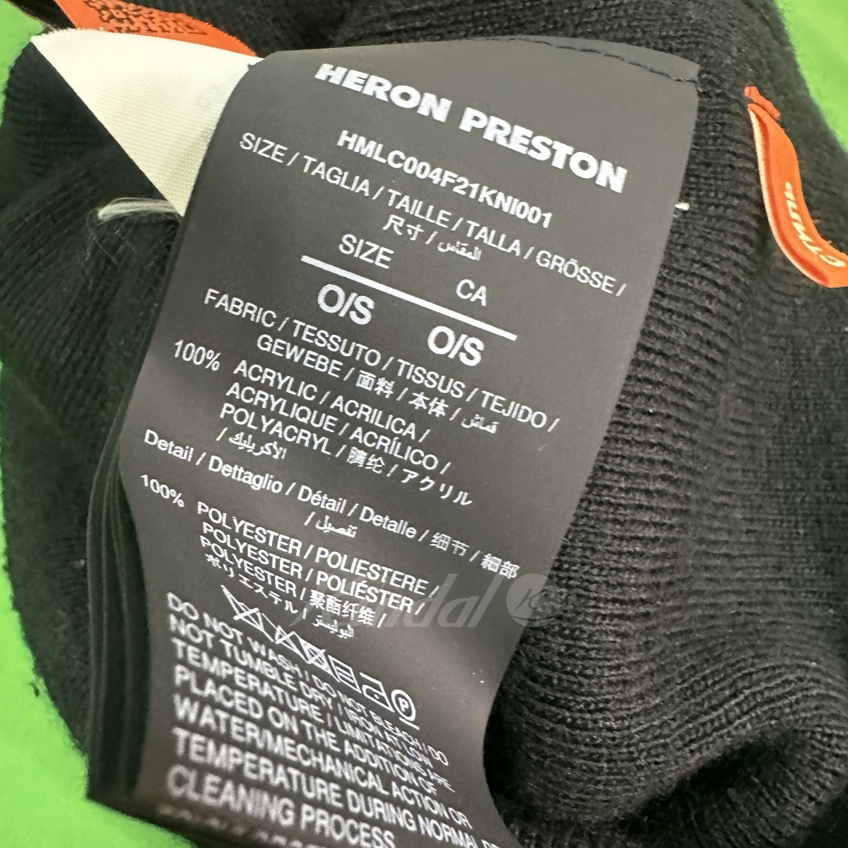 HERON PRESTON(ヘロンプレストン) ニットキャップ HMLC006F21KNI001