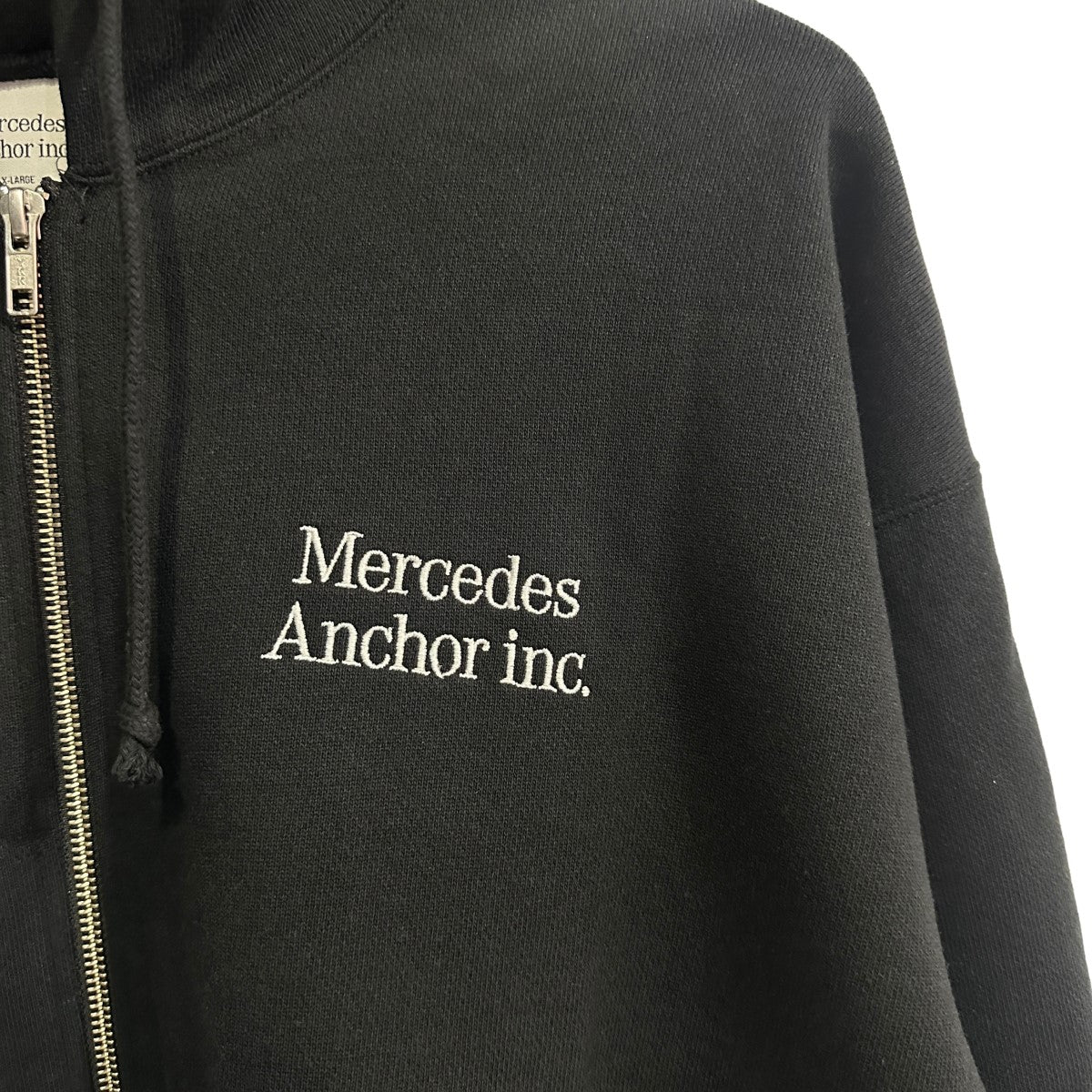 Mercedes Anchor Inc．(メルセデス アンカー インク) 24SS Zip Up Hoodie ジップアップパーカー ブラック サイズ  XL｜【公式】カインドオルオンライン ブランド古着・中古通販【kindal】