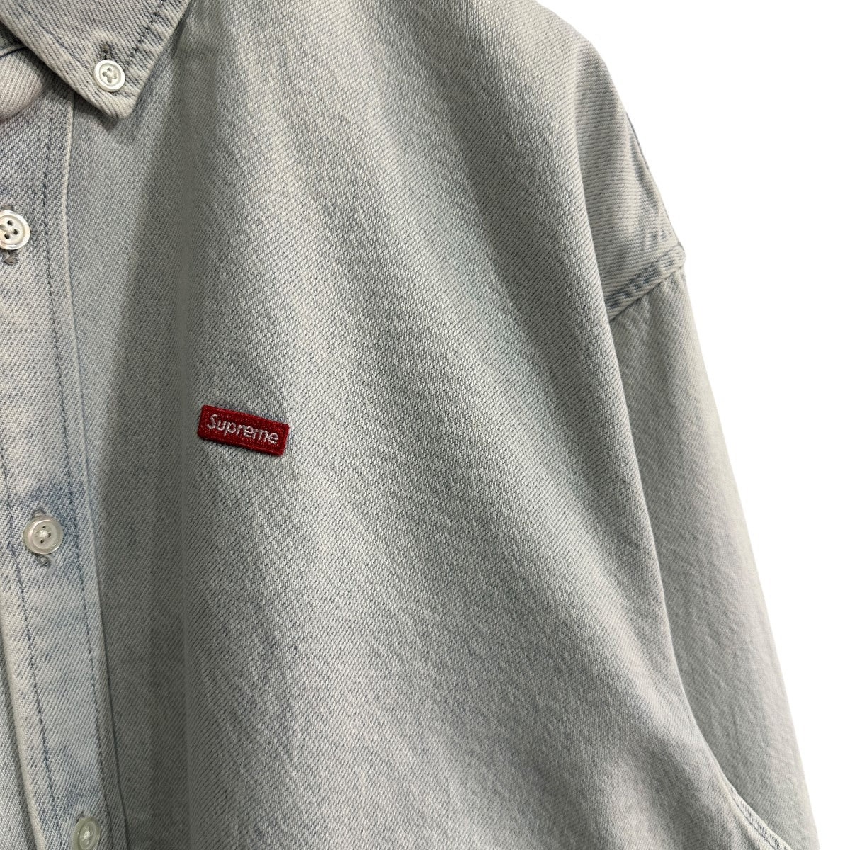 Supreme(シュプリーム) 24AW/Small Box Shirt／スモールボックスロゴシャツ Washed Denim サイズ  L｜【公式】カインドオルオンライン ブランド古着・中古通販【kindal】