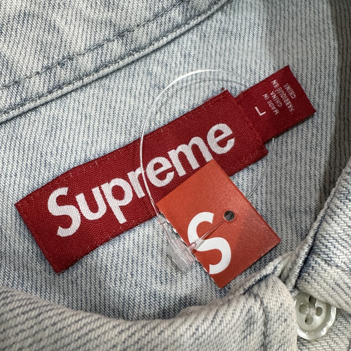 Supreme(シュプリーム) 24AW/Small Box Shirt／スモールボックスロゴシャツ Washed Denim サイズ  L｜【公式】カインドオルオンライン ブランド古着・中古通販【kindal】