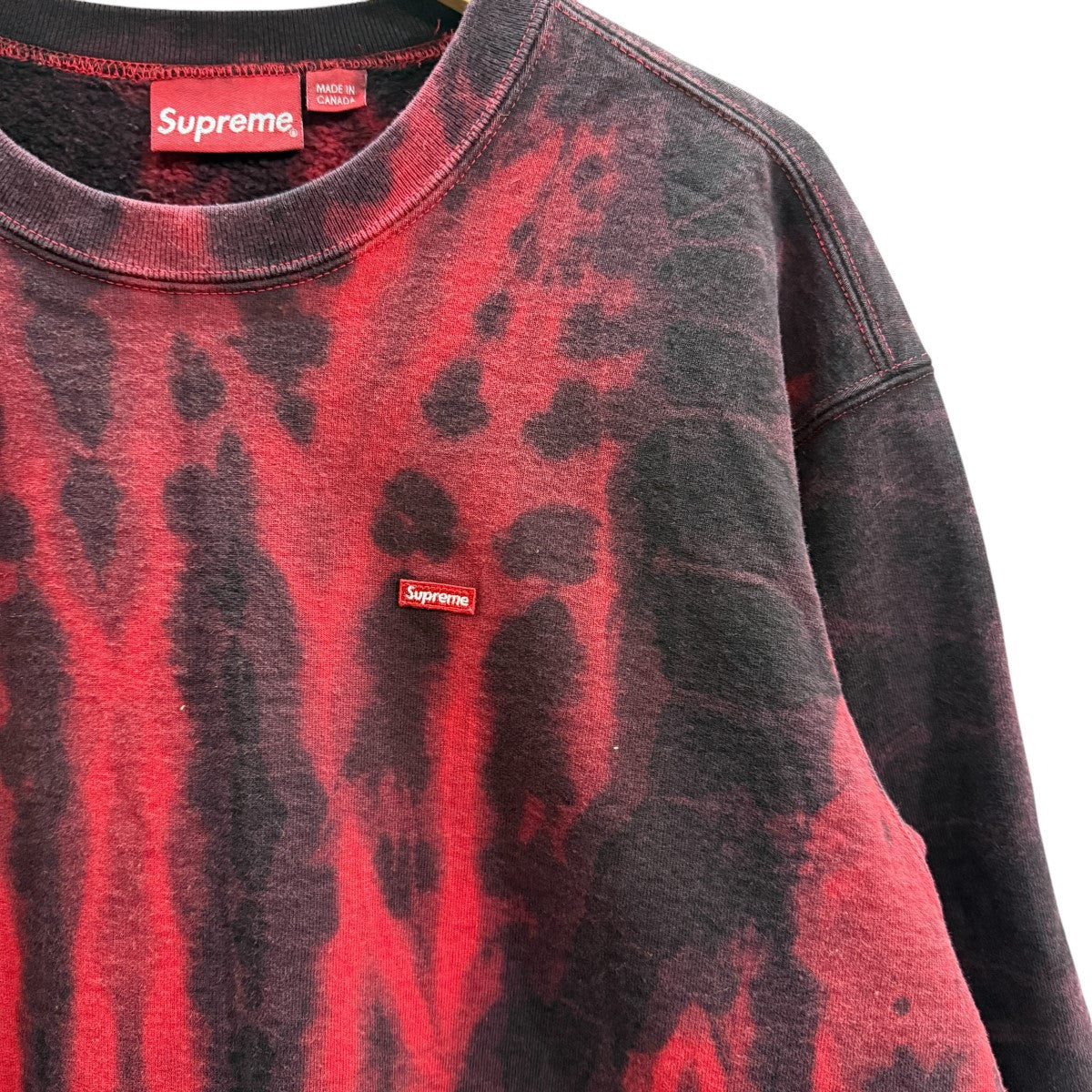 Supreme(シュプリーム) 21AW/Small Box Crewneck／ Red Tie Dye スモールボックス