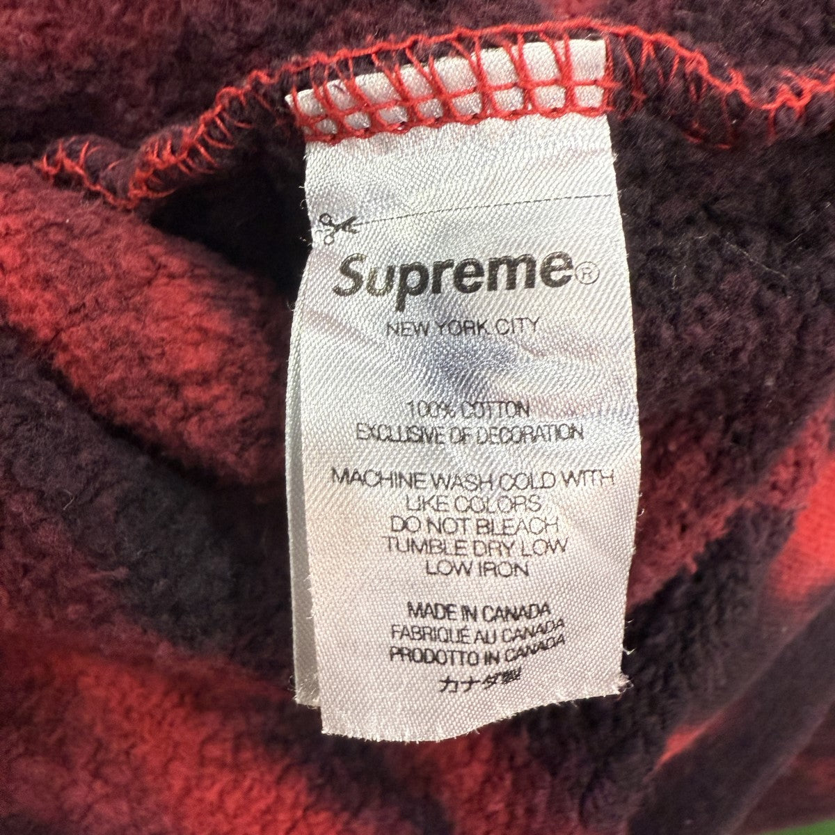 Supreme(シュプリーム) 21AW/Small Box Crewneck／ Red Tie Dye スモールボックス