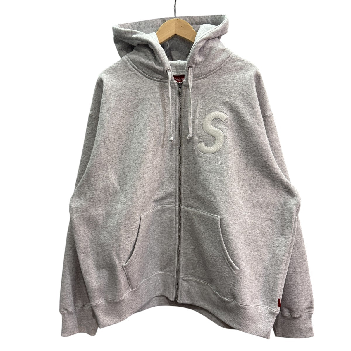 Supreme(シュプリーム) 24FW/S Logo Zip Up Hooded Sweatshirt Sロゴジップアップスウェットパーカー アッシュ グレー サイズ L｜【公式】カインドオルオンライン ブランド古着・中古通販【kindal】