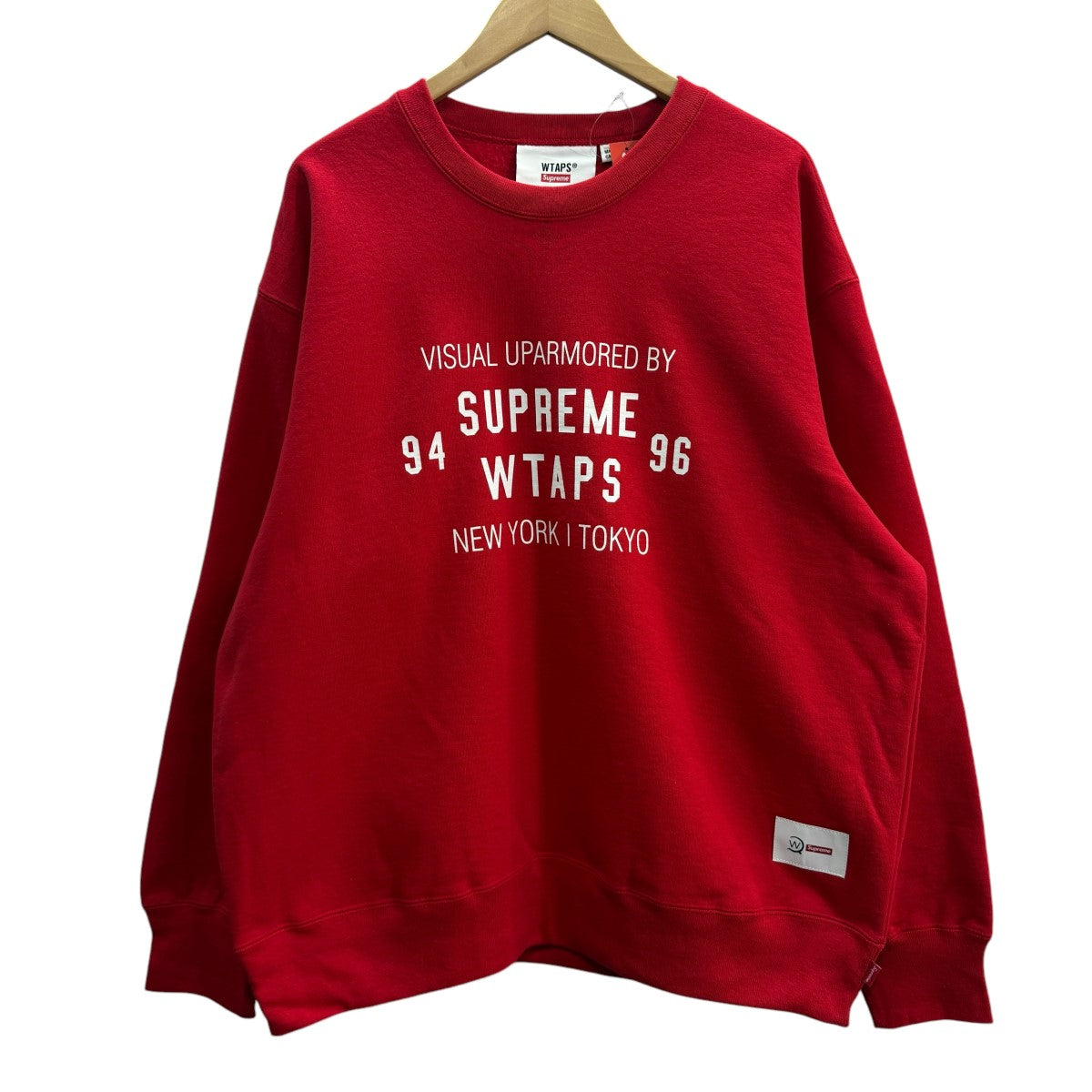 Supreme×WTAPS 21FW/Crewneck ダブルタップス クルーネックスウェット レッド サイズ L｜【公式】カインドオルオンライン  ブランド古着・中古通販【kindal】