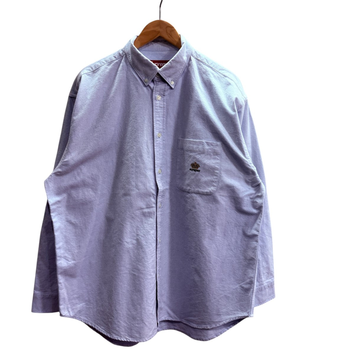 24AW/Loose Fit Flannel Oxford Shirt ルーズフィットシャツ