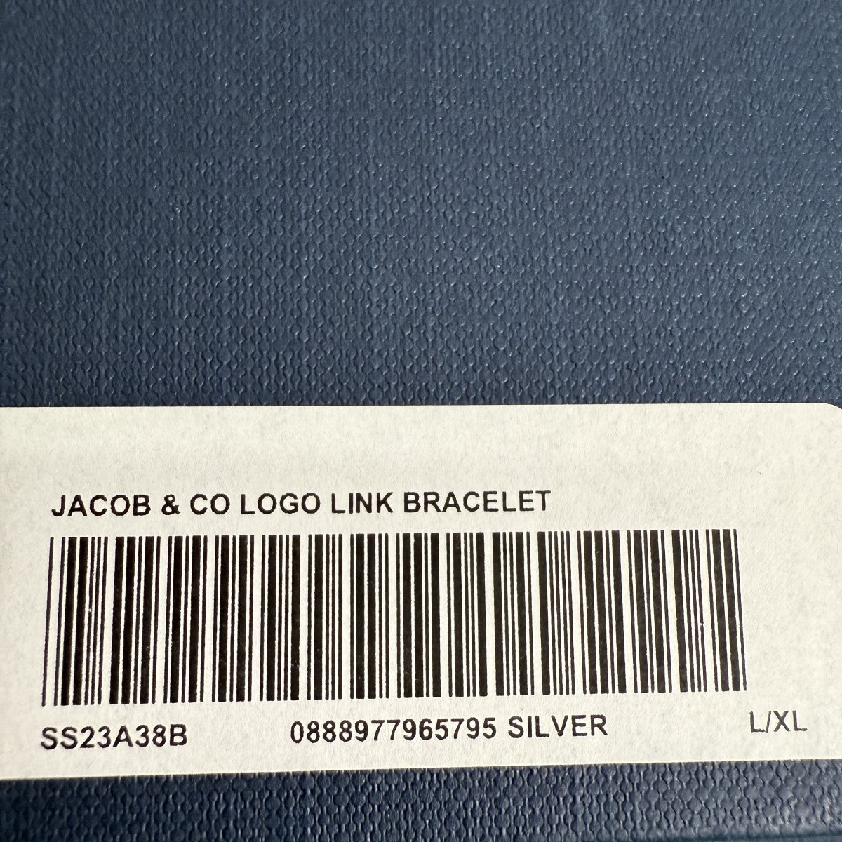 23SS/Jacob ＆ Co Logo Link Bracelet ジェイコブ ロゴリンクブレスレット