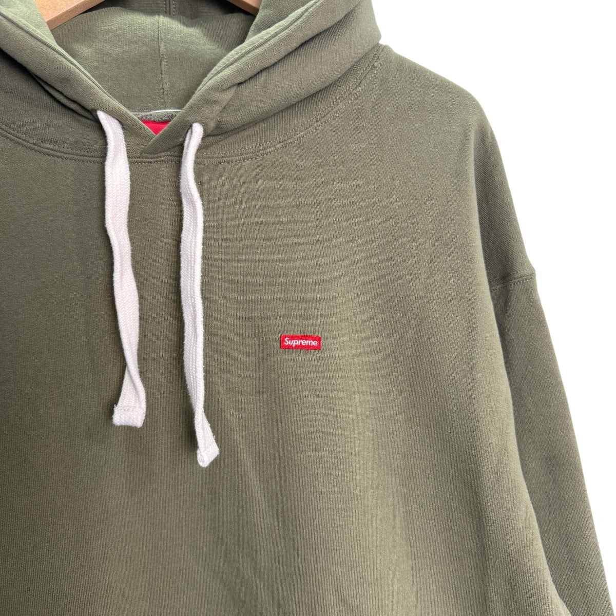 Supreme 23AW/Small Box Drawcord Hooded Sweatshirtスモールボックスロゴ ドローコードスウェットパーカー 古着・中古-2枚目のアイテム画像