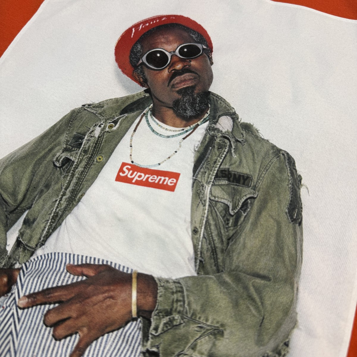 Supreme 22AWAndre 3000 Teeアンドレ3000 Tシャツ 古着・中古-2枚目のアイテム画像