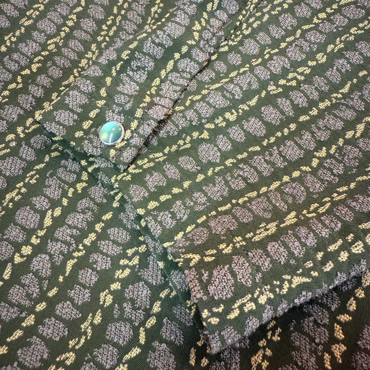 Needles(ニードルス) Cowboy V Neck Shirt - R／AC／PE Abstract