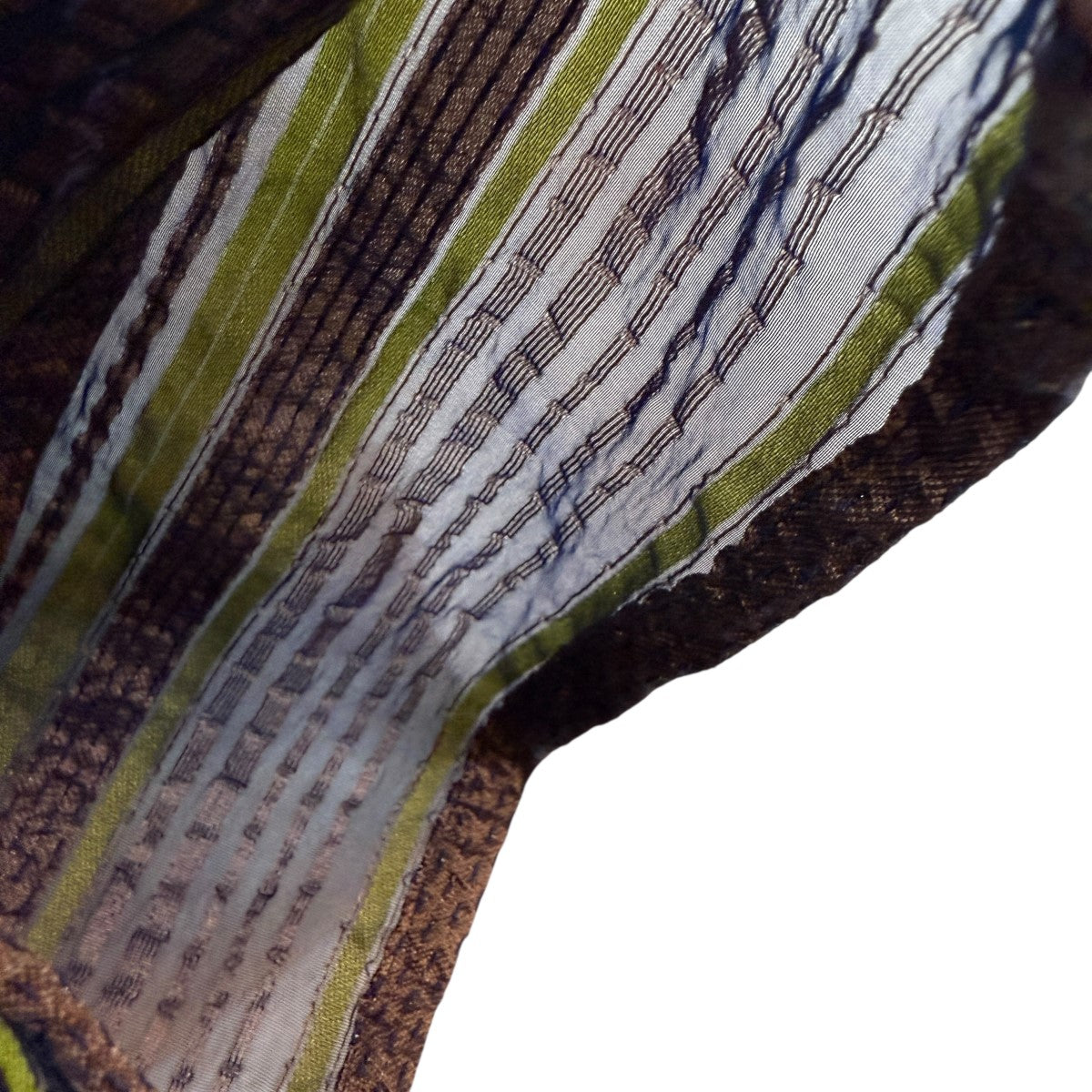 Needles 24SS/S／S ONE-UP SHIRT - PE／CU／N／C／R CHIFFON STRIPE JQ．シアーシャツOT145 古着・中古-3枚目のアイテム画像