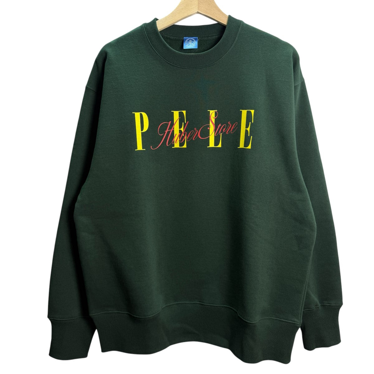 HUBERSTORE 25SS/PELE Crewneck Sweatshirtフォレストペレクルーネックスウェット 古着・中古-1枚目のアイテム画像
