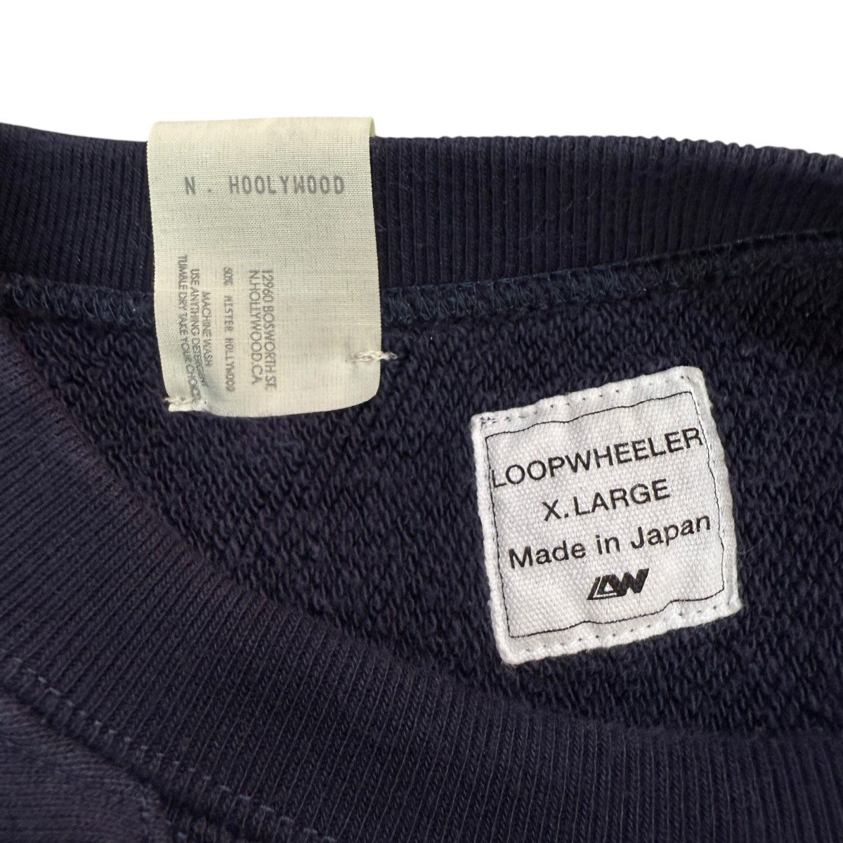 N．HOOLYWOOD TPES×LOOPWHEELER 24AW/CREWNECK SWEATクルー