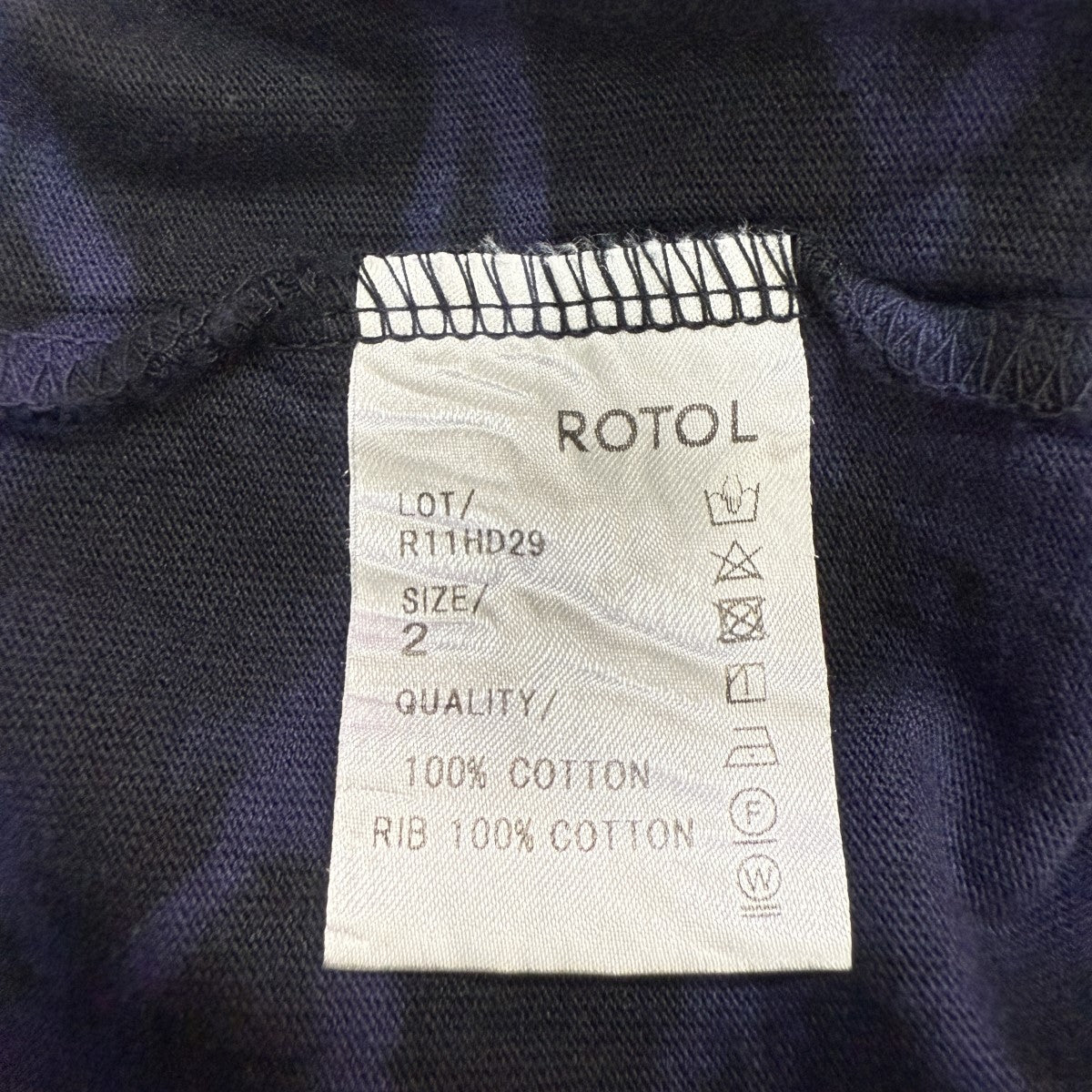 ROTOL(ロトル) ROTOL BIG TWIST TEE MAD DYEビッグツイスト