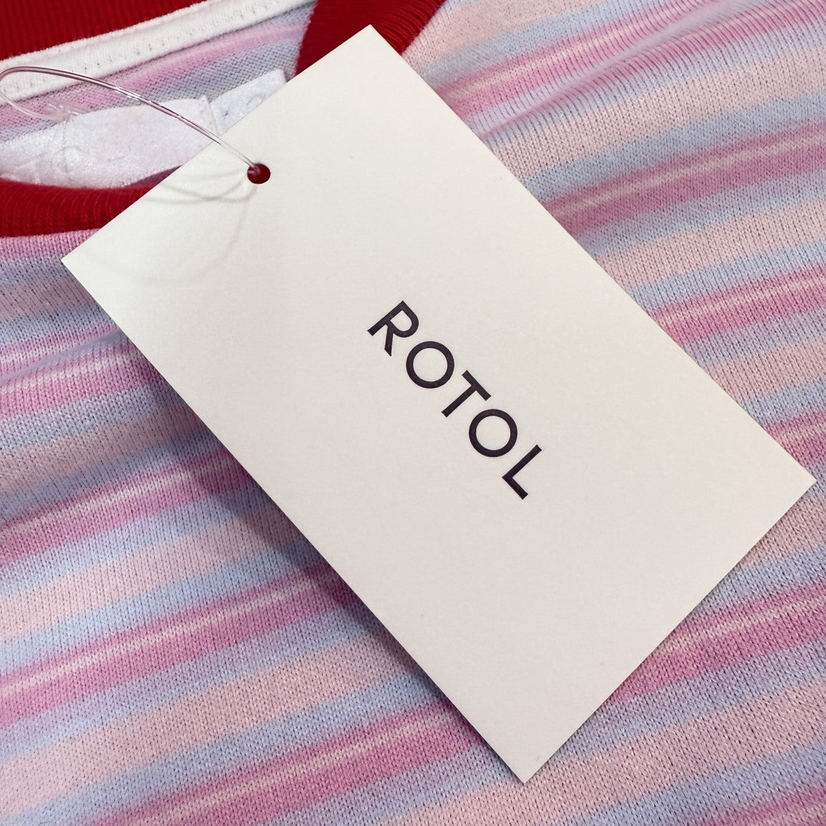 ROTOL(ロトル) 23SS/WIDE TWIST L／S BORDER STRAWBERRYワイド