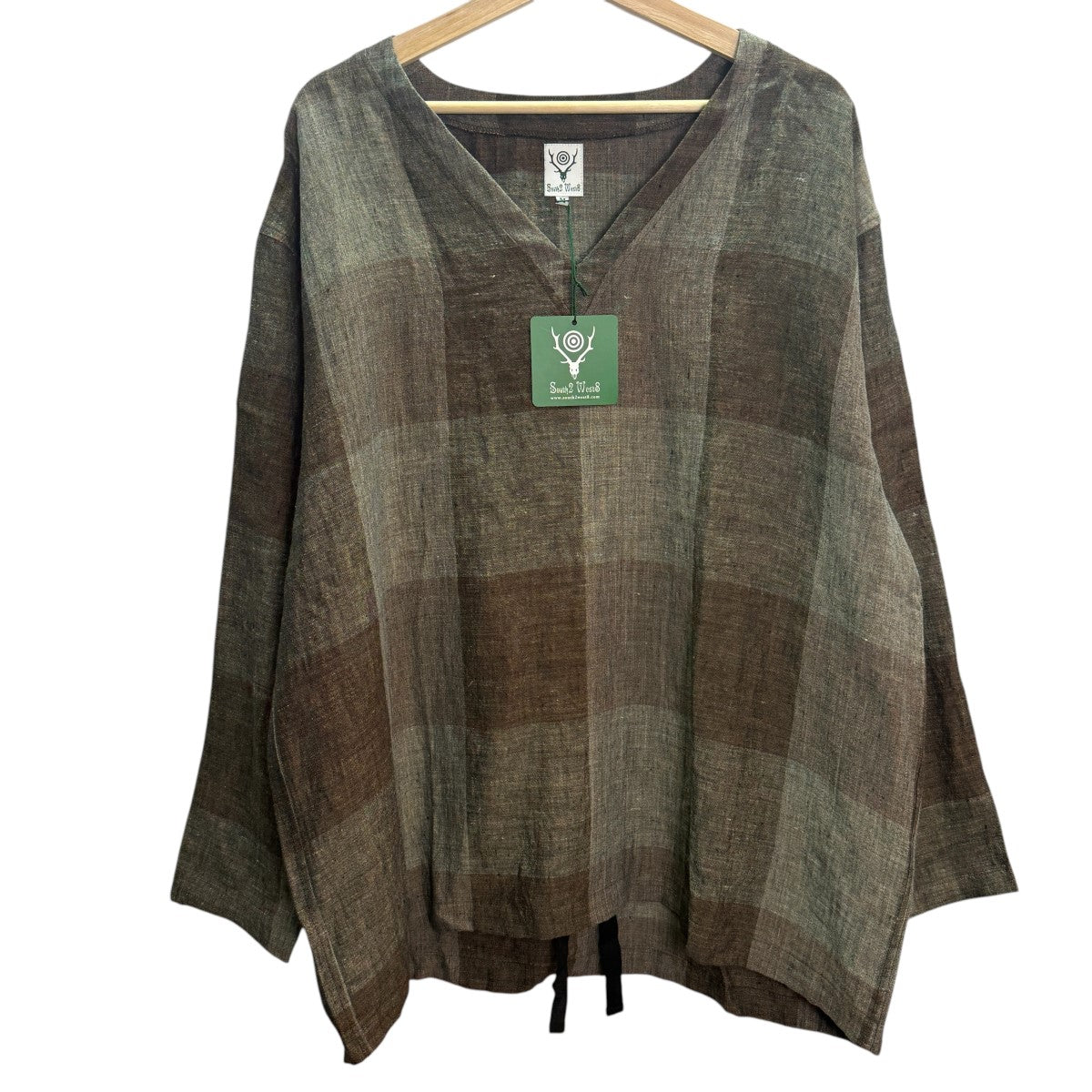 south2 west8(サウス2ウエスト8) 23SSString V Neck Shirt