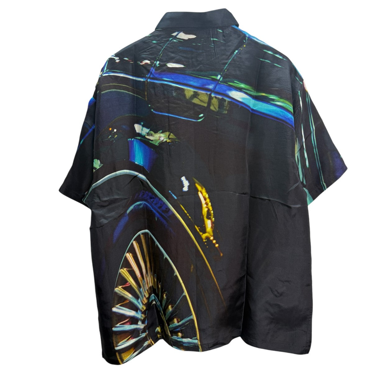 FLAGSTUFF×KOKI SATO 25SS/NIGHT SHIFT SILK S／S SHIRTシルクショートスリーブシャツFS1667 古着・中古-2枚目のアイテム画像