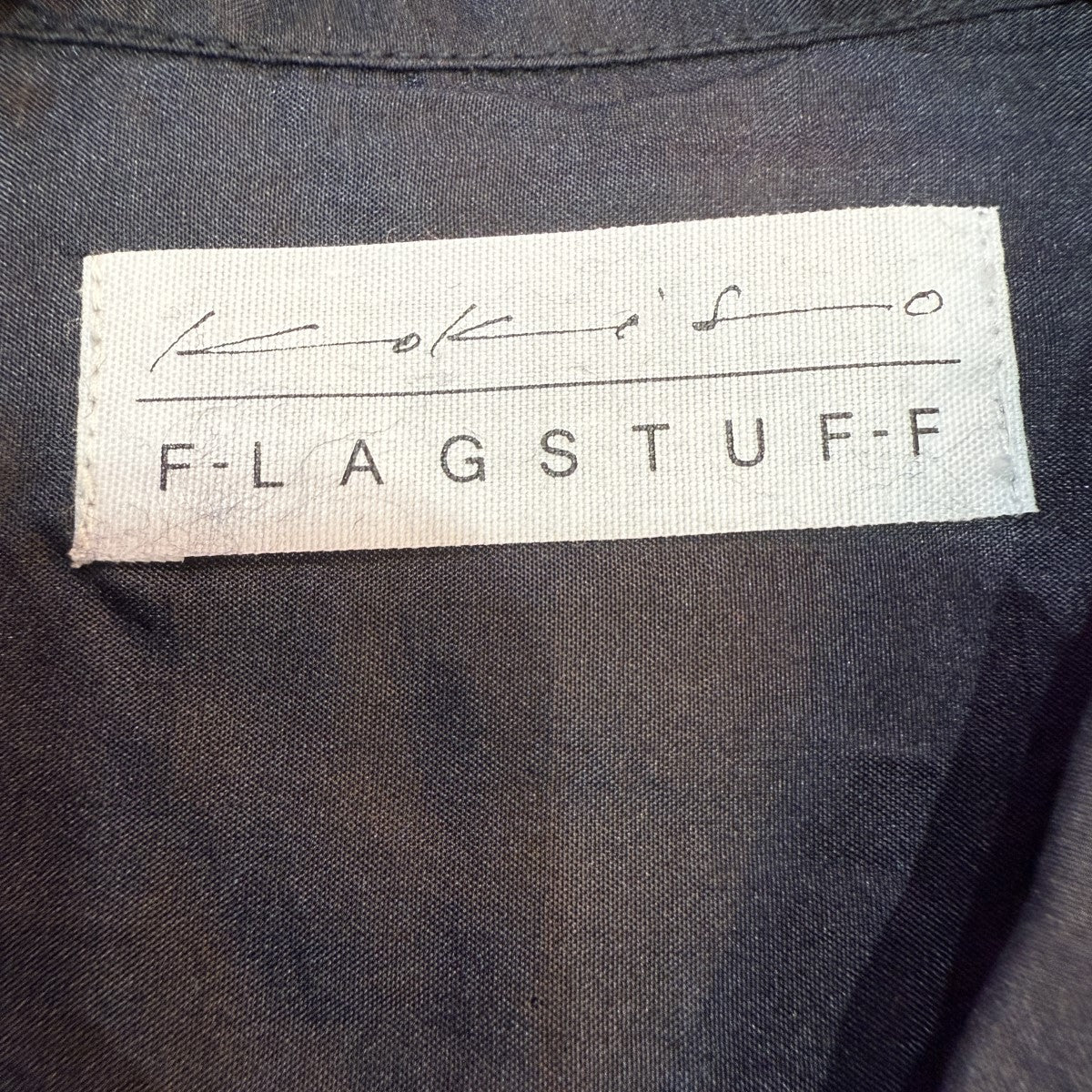 FLAGSTUFF×KOKI SATO 25SS/NIGHT SHIFT SILK S／S SHIRTシルクショートスリーブシャツFS1667 古着・中古-5枚目のアイテム画像