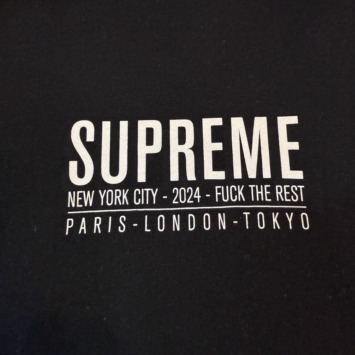 新品未使用　supreme paris tee ブラック M Supreme Connect Tee 