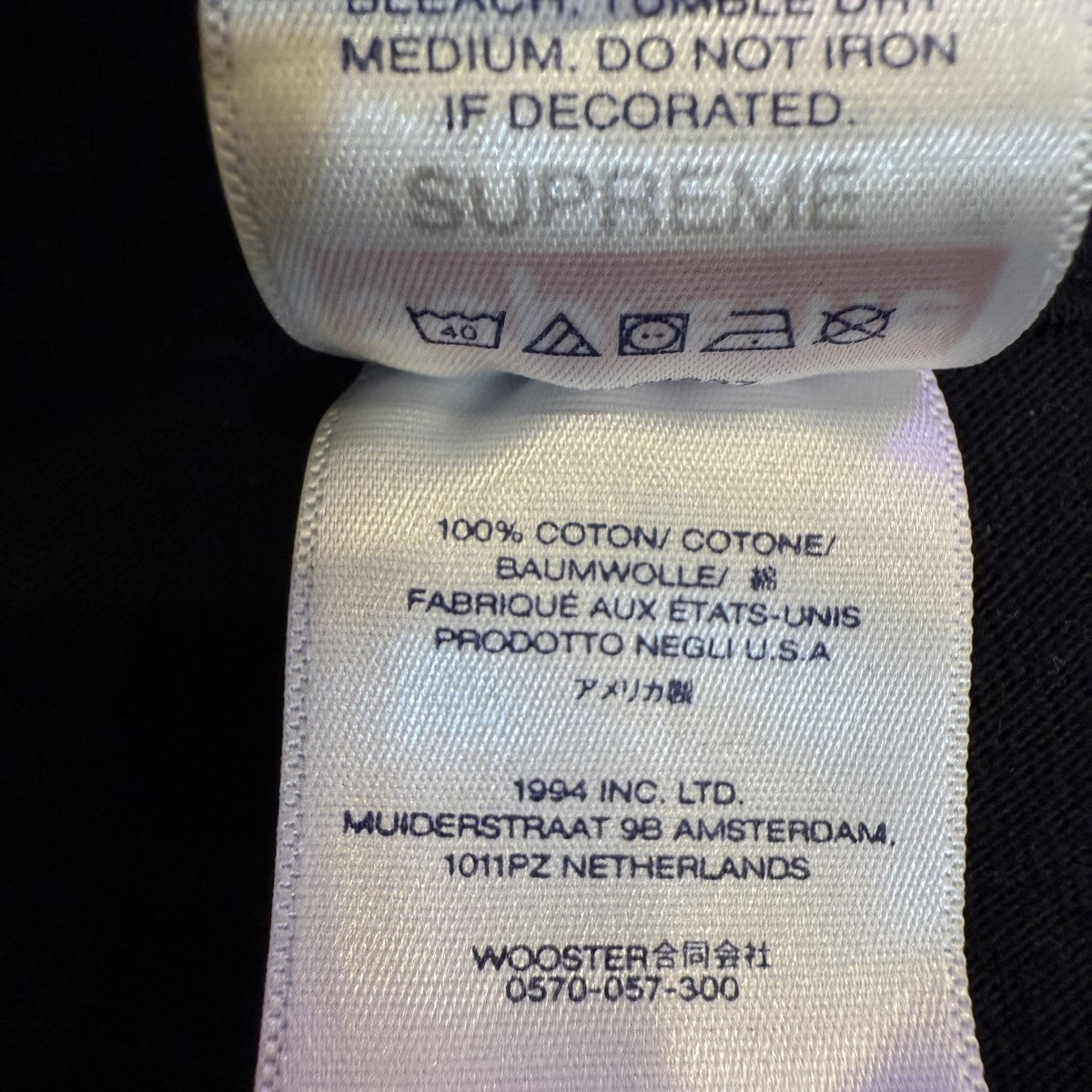 Supreme(シュプリーム) 24SS/Paris TeeパリTシャツ ブラック サイズ M