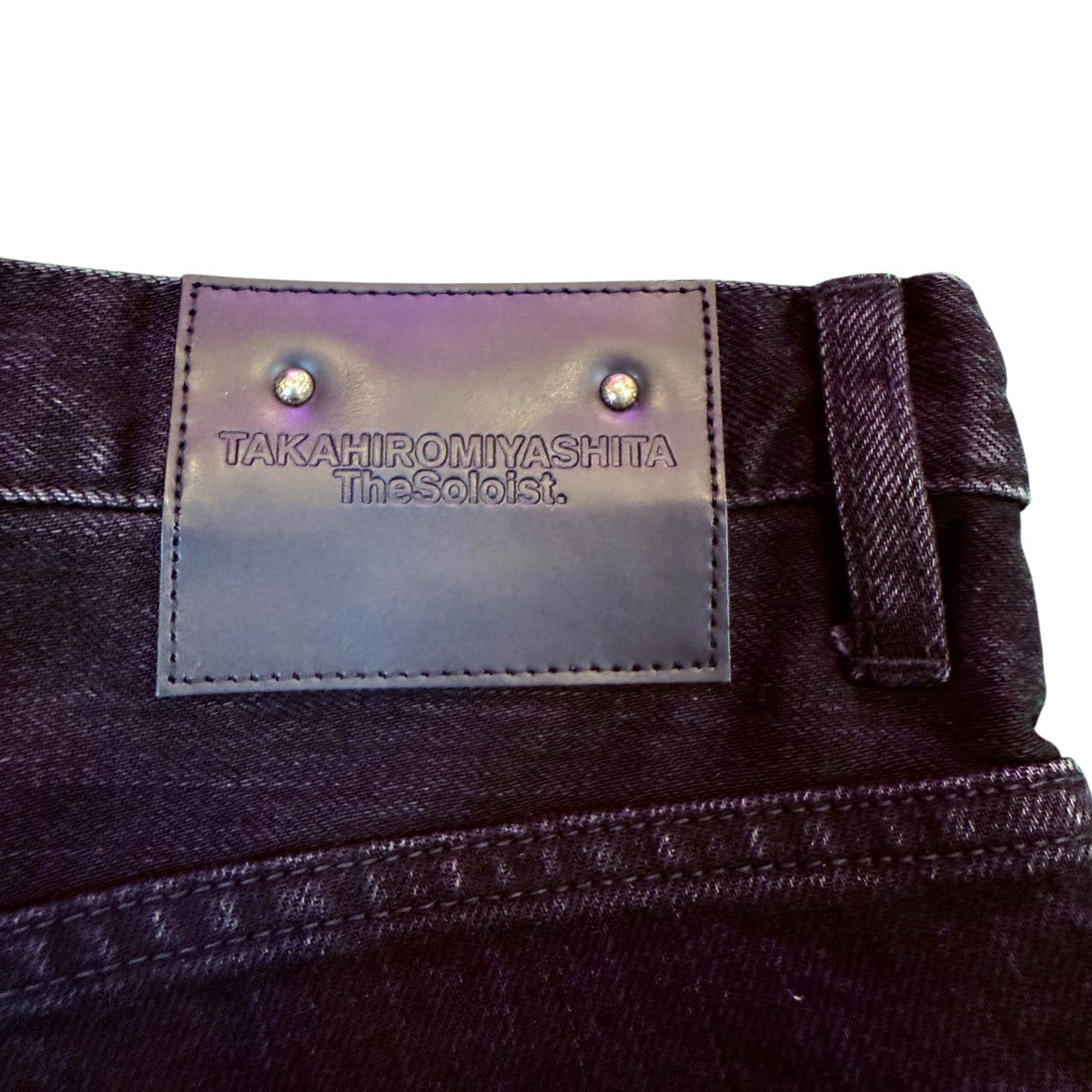 大特価‼️TheSoloist MINEDENIM ニースリットデニム　スキニー 未使用 ソロイストSoloist × MINEDENIM スリットデニム 30